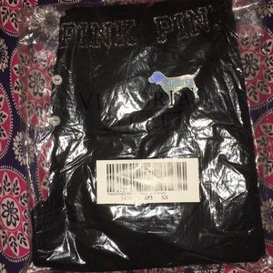 VS Pink Black thermal pants